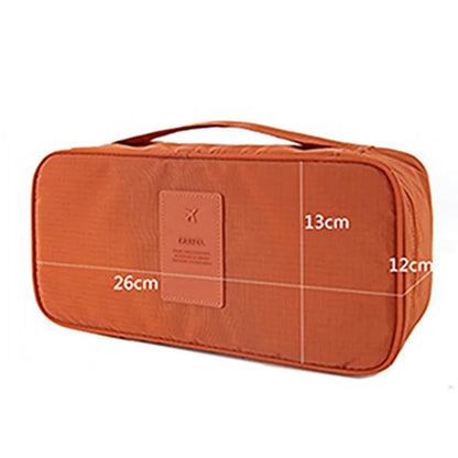 Compact Travel Lingerie Organizer for Bras & Socks – Waterproof Bag 26 × 13 × 12 cm