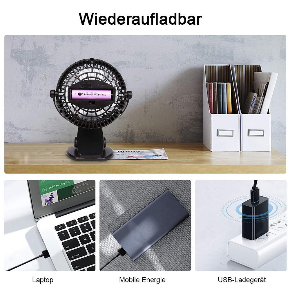 Rechargeable Lithium-Ion Fan - Portable 360° Design