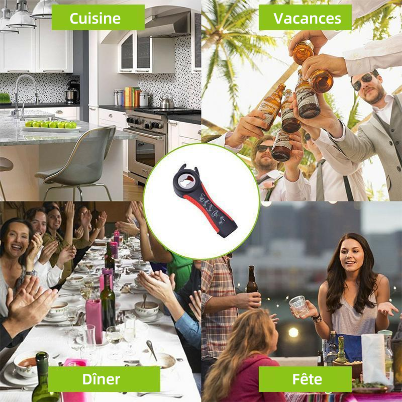 Multifunctional 5-in-1 Bottle and Can Opener