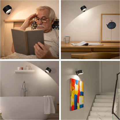 Wireless 360° Wall Light – USB Rechargeable with 3 Adjustable Brightness Levels