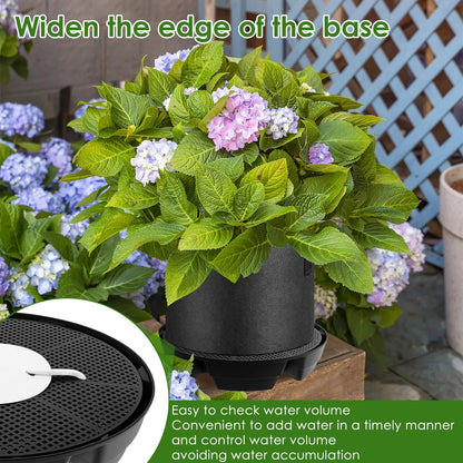 Self-Watering Plant Saucer Set | 2.8L Reservoir Capacity | Pack of 4
