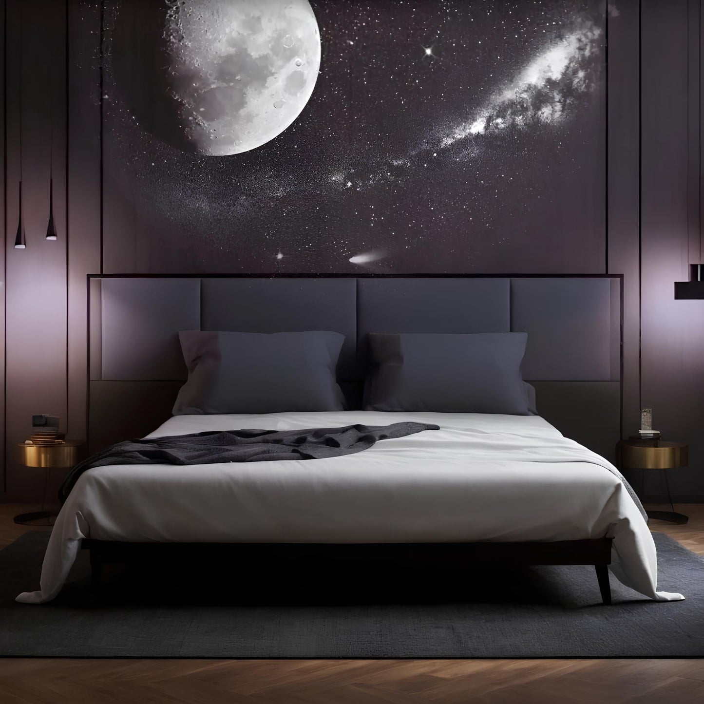 Galaxy Star Projector Light with Rotating Space Effects