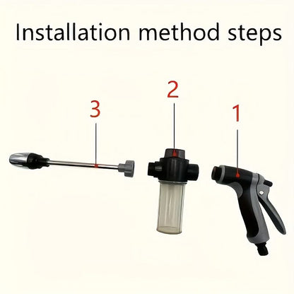 High-Pressure Water Spray Nozzle for Car Washing and Irrigation