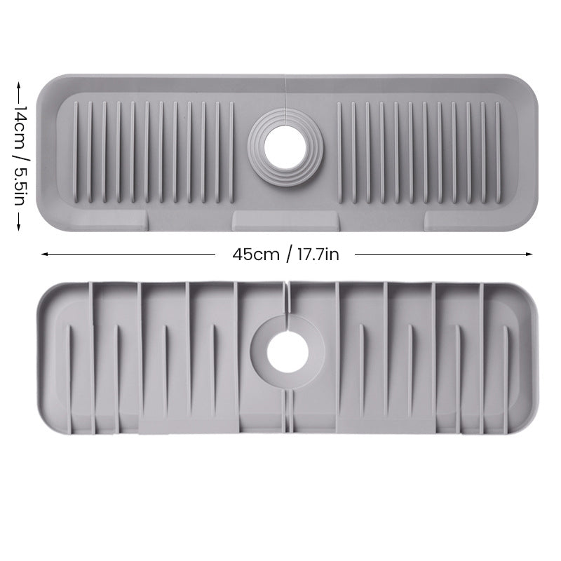 Ultimate Silicone Mat for Kitchen Faucets with Smart Drainage