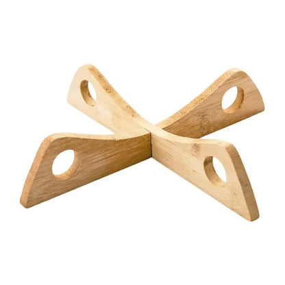 Removable Tray Holder with Bamboo Base | Heat Resistant & Non-Slip | 20×4.1 cm