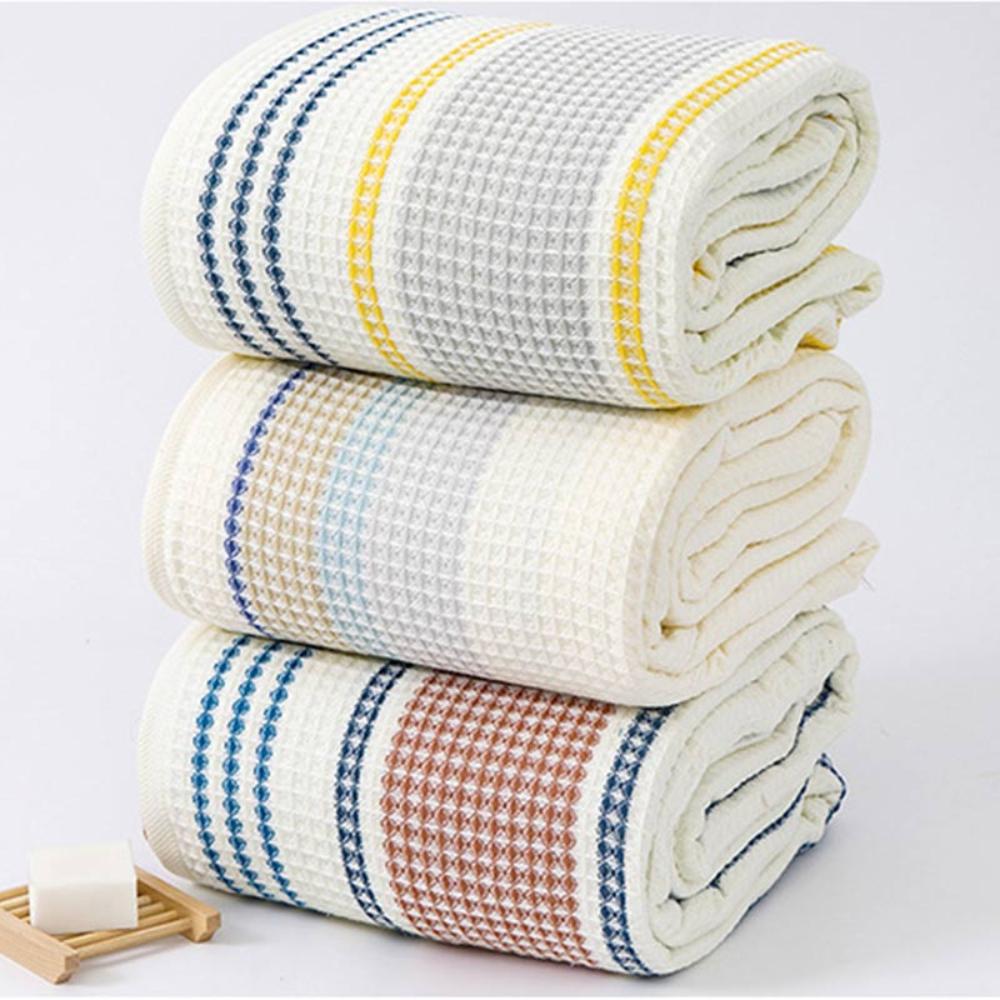 Chic Striped Cotton Bath Towel for Ultimate Comfort