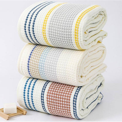 Chic Striped Cotton Bath Towel for Ultimate Comfort
