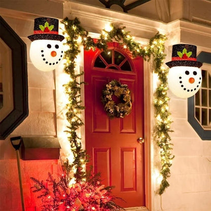 Porch Light Covers in Snowman Design