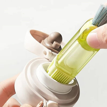 3-in-1 Bottle Brush for Caps, Straws & Neck Cleaning