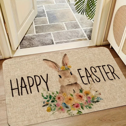 Easter Bunny Door Mat | Stain-Resistant & Non-Slip | 40x60–60x90 cm