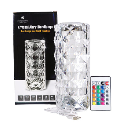 Elegant Acrylic Gem Table Lamp with Remote Control