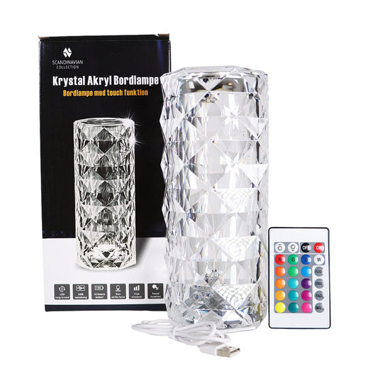 Elegant Acrylic Gem Table Lamp with Remote Control