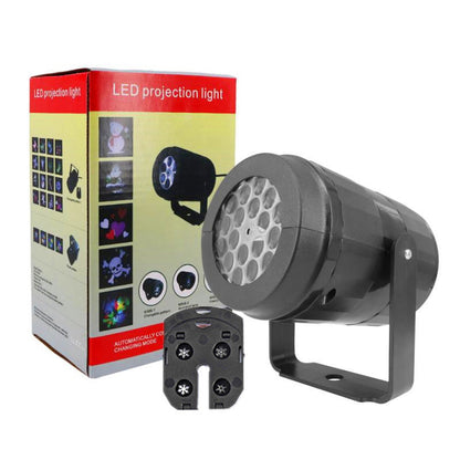 Snowflake Light Projector for Christmas – Waterproof LED Outdoor Lamp with 16 Designs