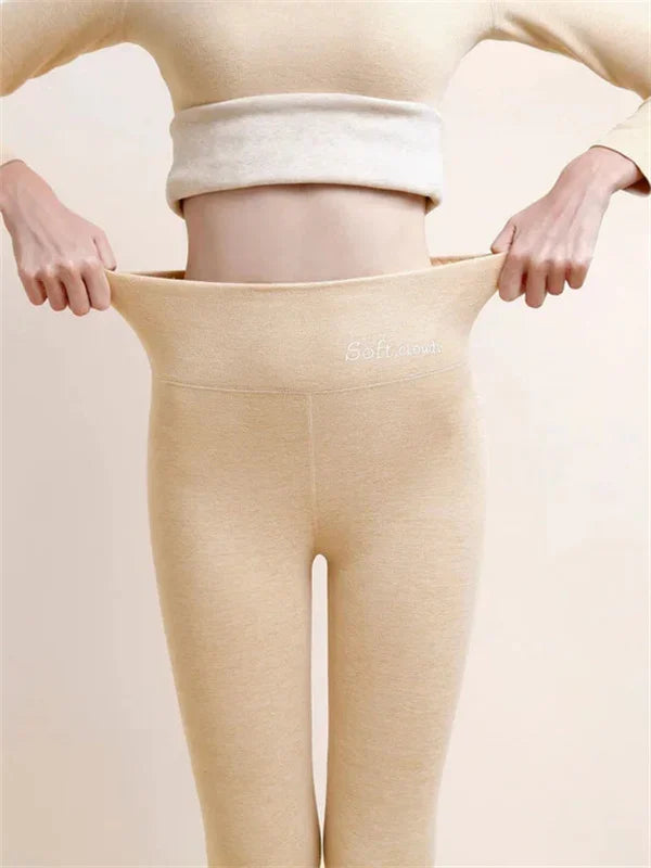 Cashmere-Lined Winter Leggings for Cozy Warmth