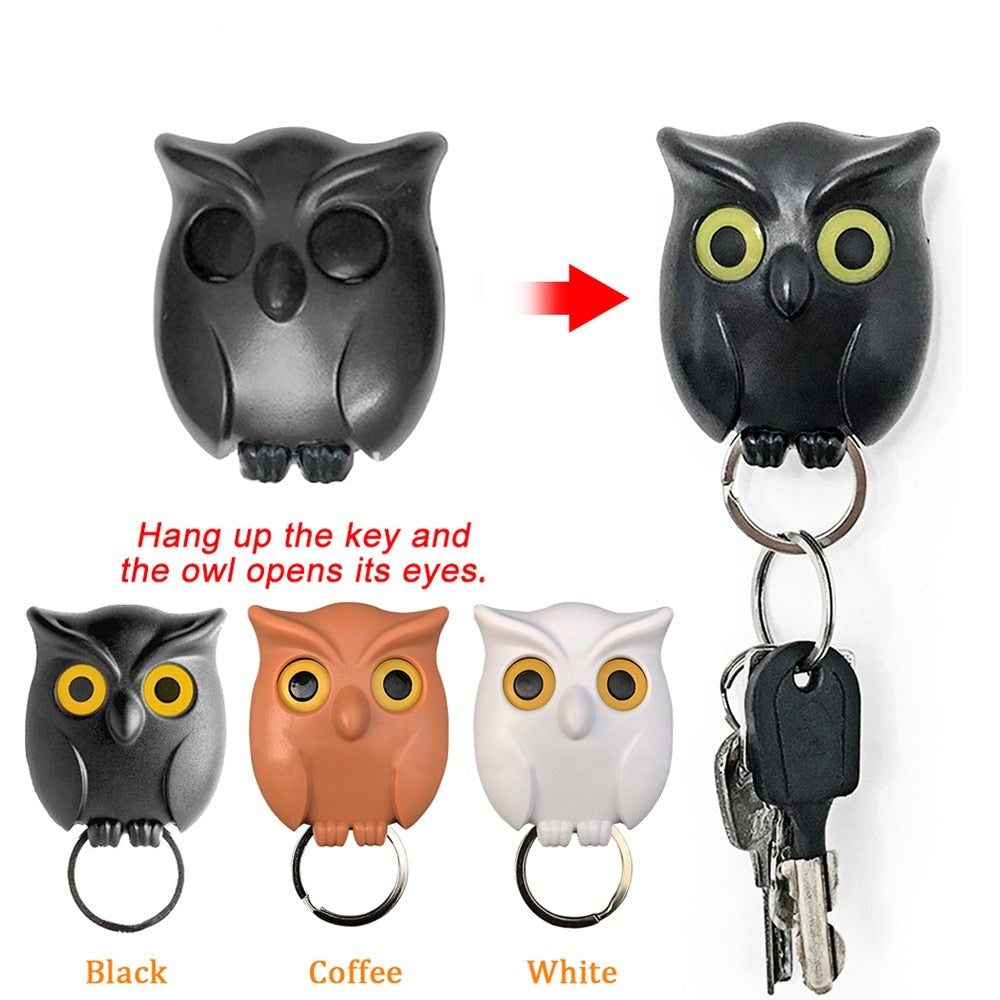 Charming Animal Keychain Organizer Hook with Magnetic Design