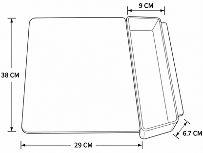 Cutting Board with Tray - 2 in 1 Design for Food Prep