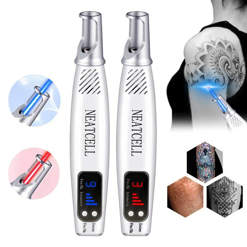 Laser Tattoo Eraser Pen - Red and Blue Light Removal Device