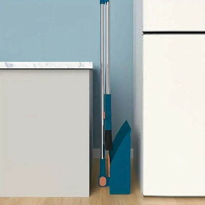 Effortless Cleaning Broom with Dustpan | Adjustable Handle & 360° Swivel Head