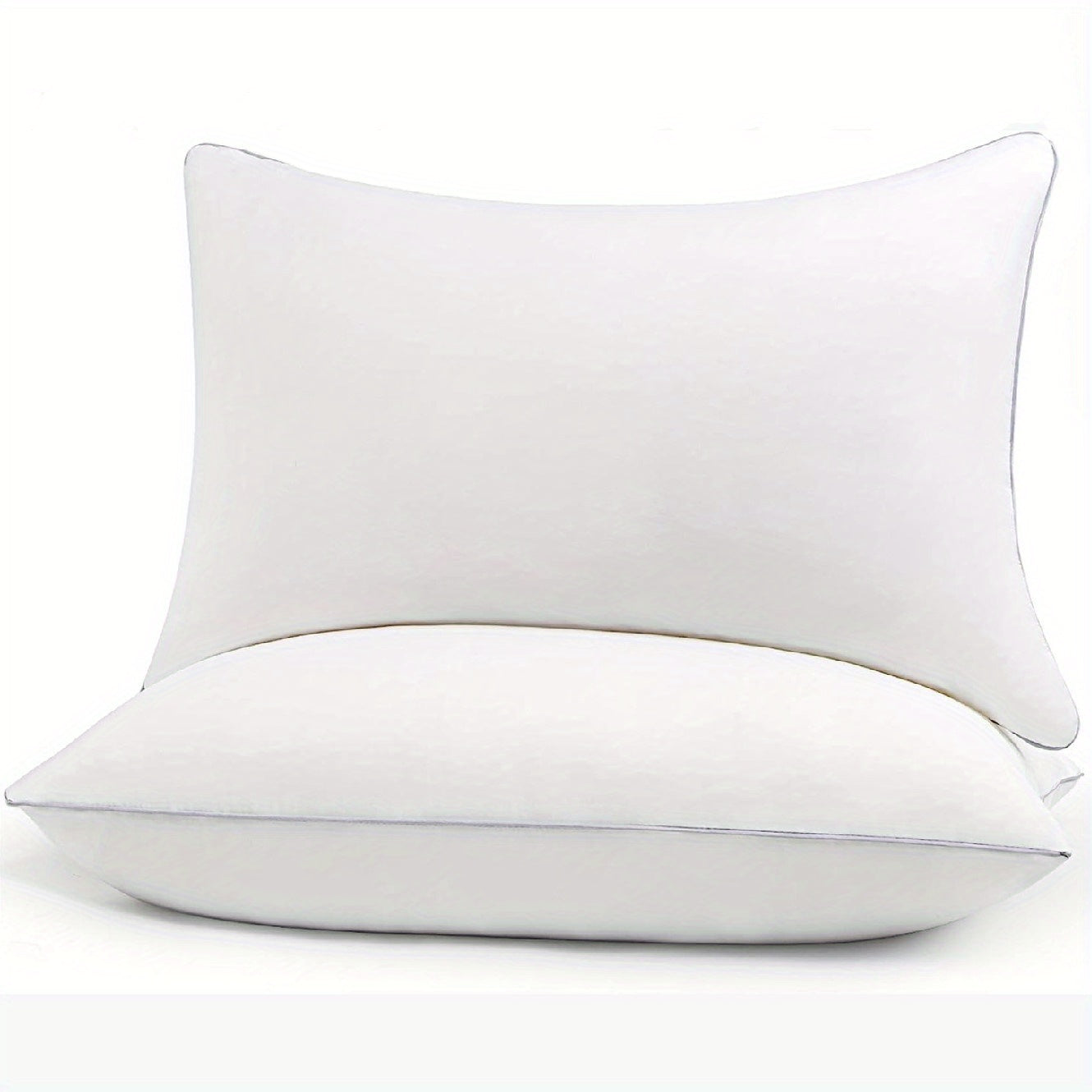 Cooling Bed Pillows for Sleepers – 2-Pack Microfiber Cover for Side, Stomach, Back