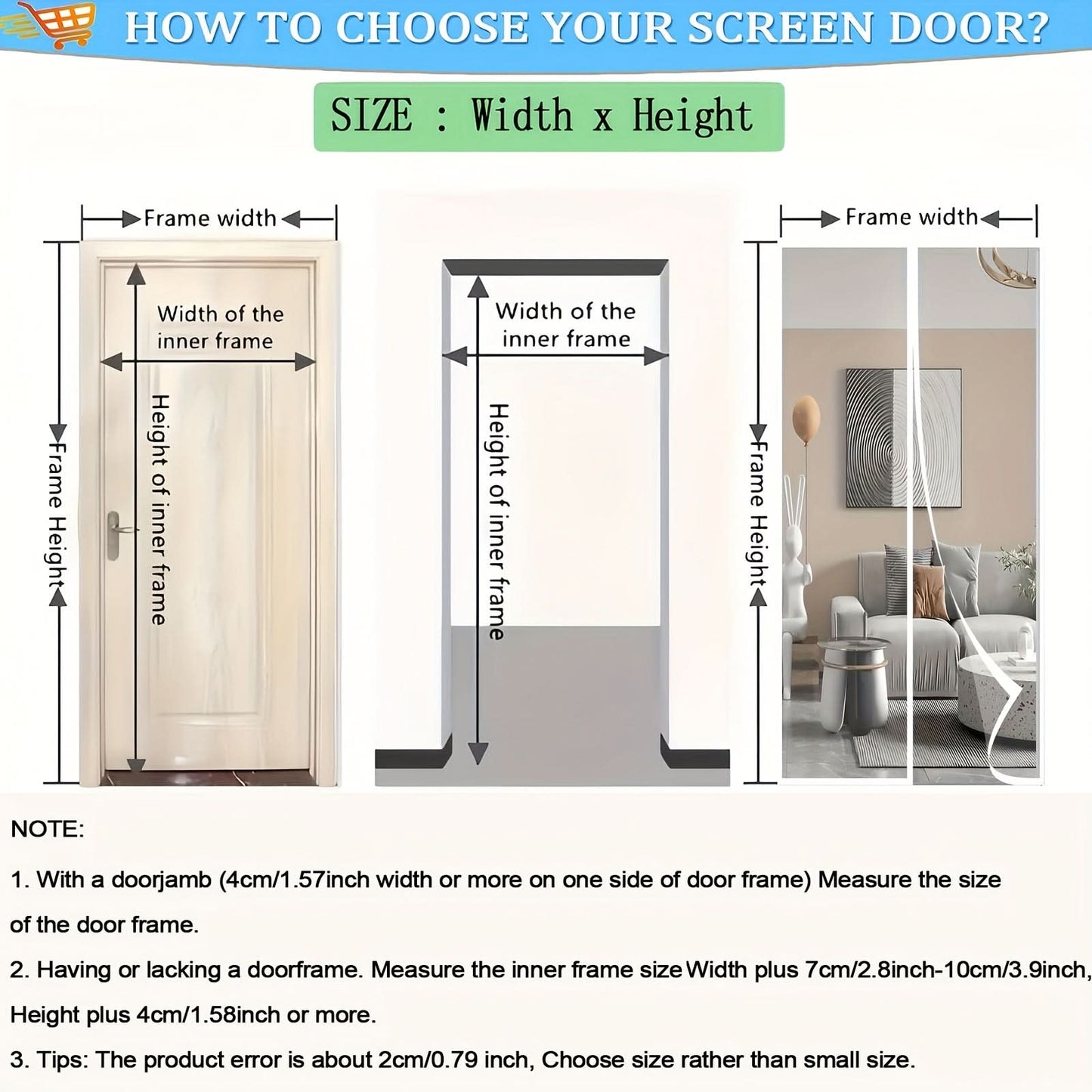 Magnetic Door Curtain for Insect Protection