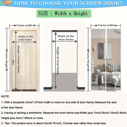 Magnetic Door Curtain for Insect Protection