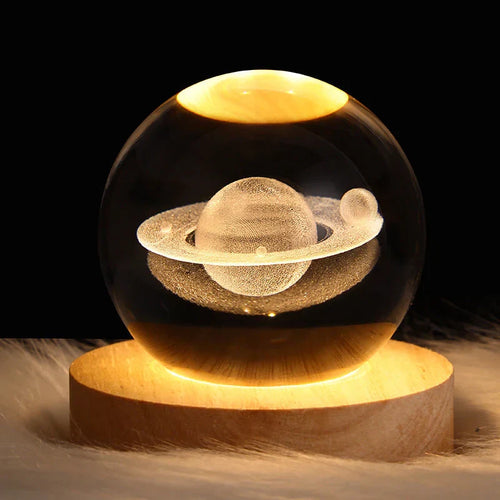 3D Crystal Night Light - Colour Changing Mood Lamp