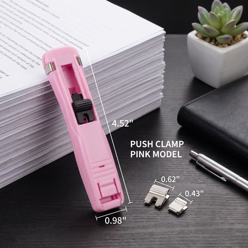 Metal Document Clips with Extra Fasteners | Office & Home Organizer | 150 Count