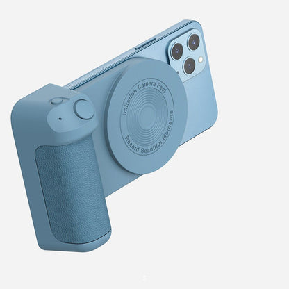 Magnetic Phone Holder with Wireless Charging – Anti-Vibration Hand Grip