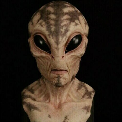 Realistic Alien Mask for Halloween and Cosplay – Silicone and Latex
