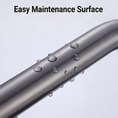 Modern Stainless Steel Pull-Out Kitchen Faucet