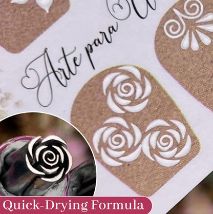 Precision Nail Art Stamp Pen | Quick-Drying Color for Easy Designs