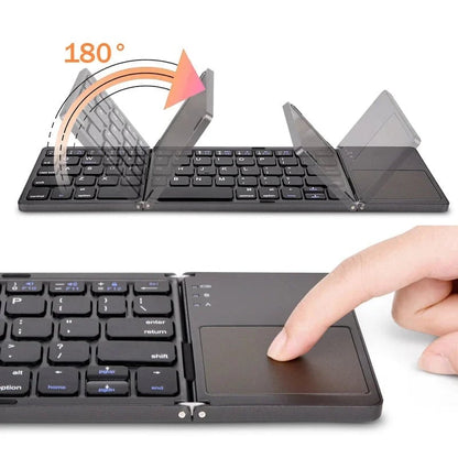 Compact Bluetooth Keyboard with Integrated Touchpad