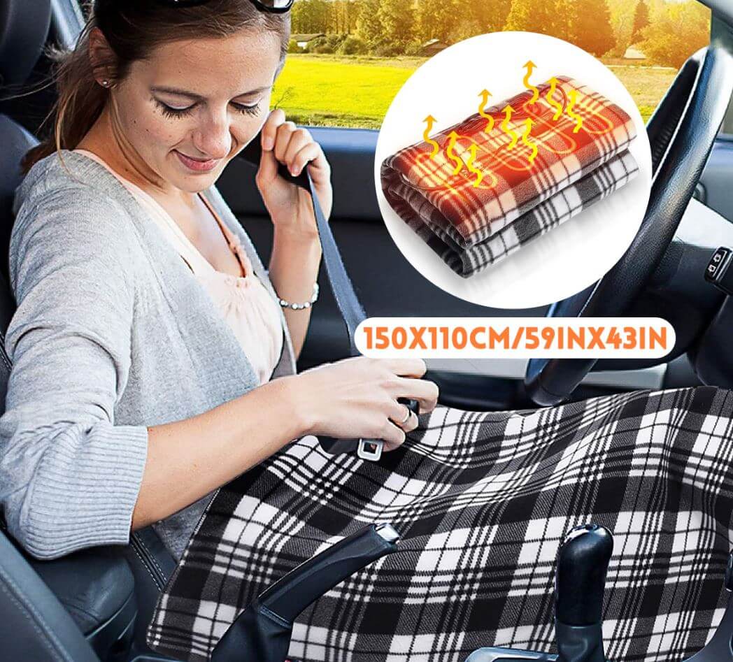Electric Heated Blanket for Instant Warmth Anytime, Anywhere