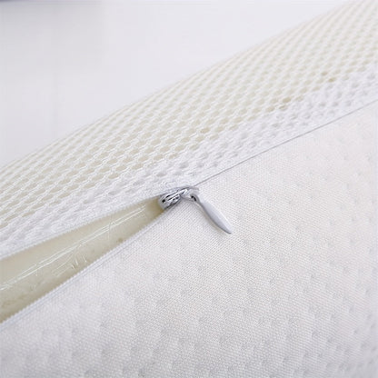 Ergonomic Memory Foam Pillow with Cooling Gel Core and Breathable Mesh - 1pc for Neck and Back Support