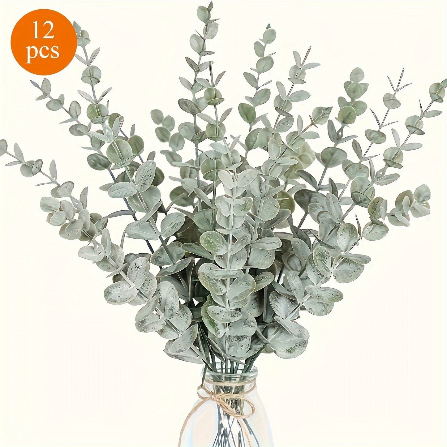 Artificial Eucalyptus Arrangement – Decorative Centerpiece for Get Well or Hanukkah