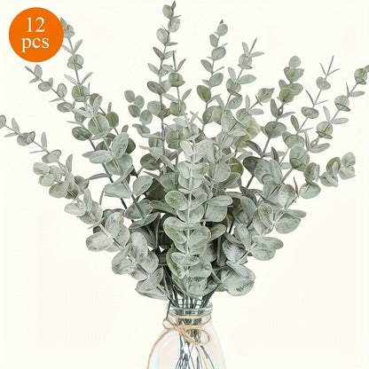 Artificial Eucalyptus Arrangement – Decorative Centerpiece for Get Well or Hanukkah
