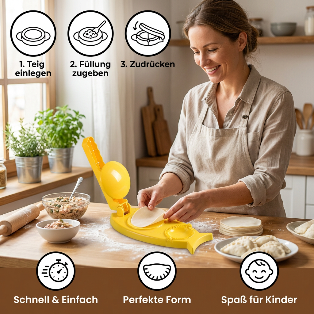 Get One Free | Dumpling Maker for Perfectly Shaped Dumplings Every Time