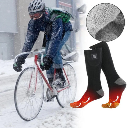Rechargeable Heated Socks with Adjustable Temperature – Up to 8 Hours Warmth