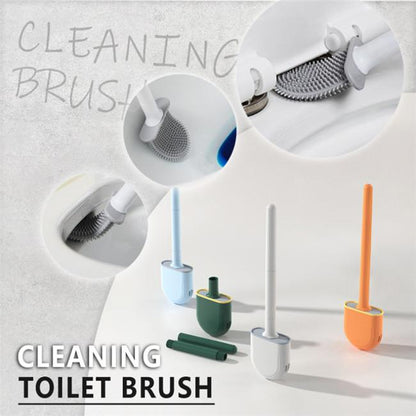 Revolutionary Silicone Toilet Brush with Wall Holder – CleanSweep Max