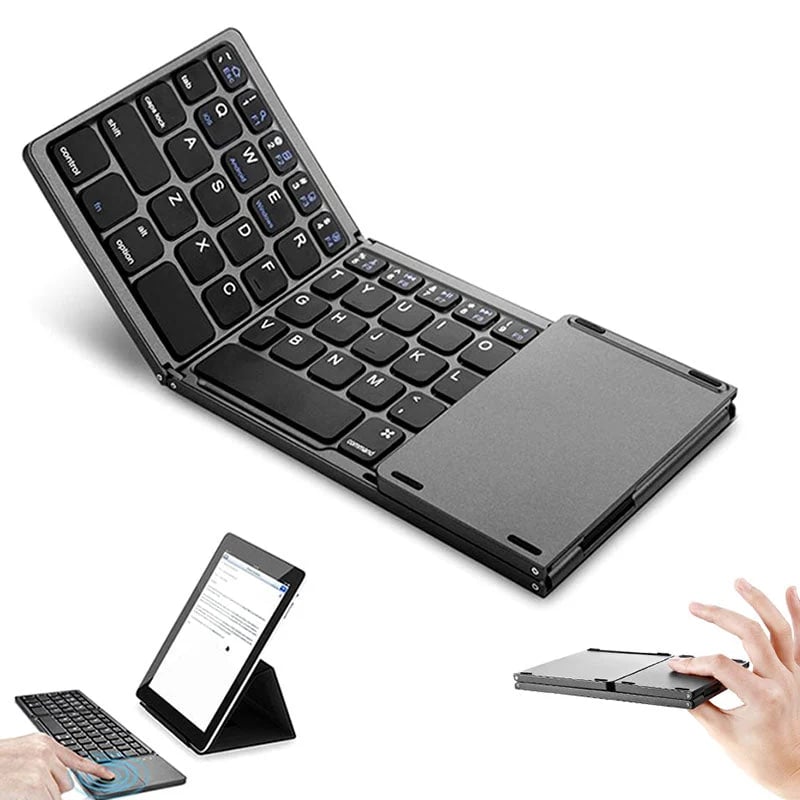 Compact Bluetooth Keyboard with Integrated Touchpad