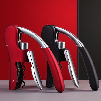 Effortless Wine Opener with Lever Action & Ergonomic Grip