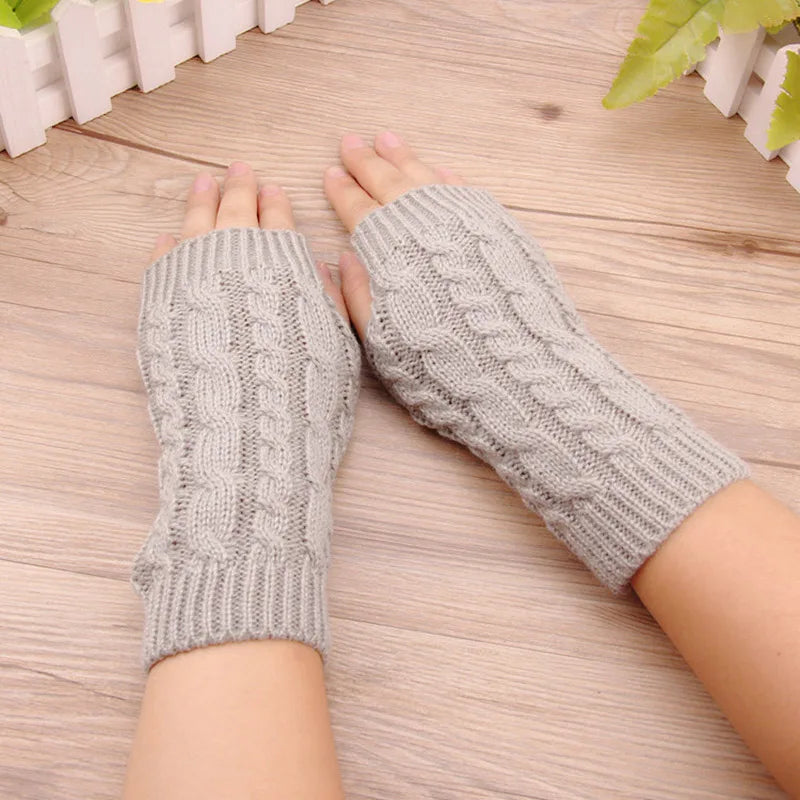 Stylish Knit Fingerless Wrist Warmers for Women | Cozy & Fashionable