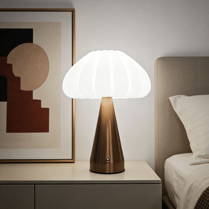 Elegant Night Lighting Table Lamp with Umbrella Design