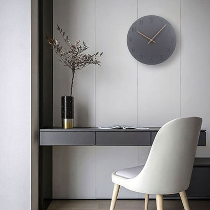 Nordic Design Silent Wall Clock – NordWhisper Style Timepiece