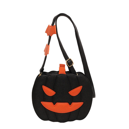Minimalistic Halloween Shoulder Bag – Solid Color Messenger Tote