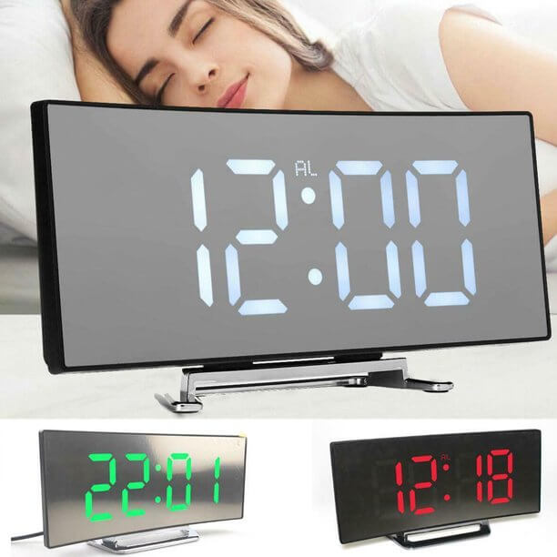 LED Display Alarm Clock for Easy Time Reading