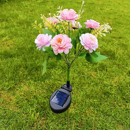 Hibiscus Solar Garden Light | LED Flower Lamp | 62 cm Height | IP65 Rated