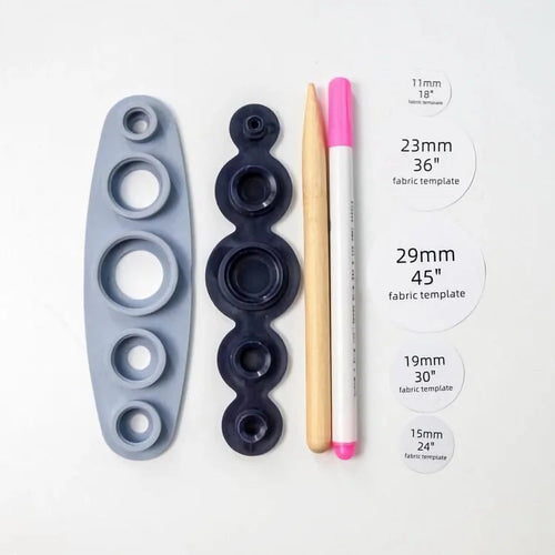 Custom Fabric Button Maker with One-Click Design System