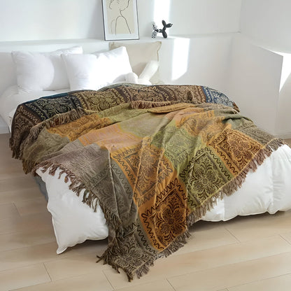 Bohemian Dream Tassel Cotton Blanket