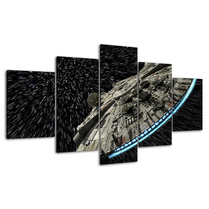 Stunning 5-Piece Canvas Art Set - Galactic Odyssey